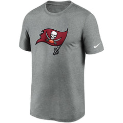 Tampa Bay Buccaneers Logo Essential Legend Performance T-Shirt - Heathered Pewter discount