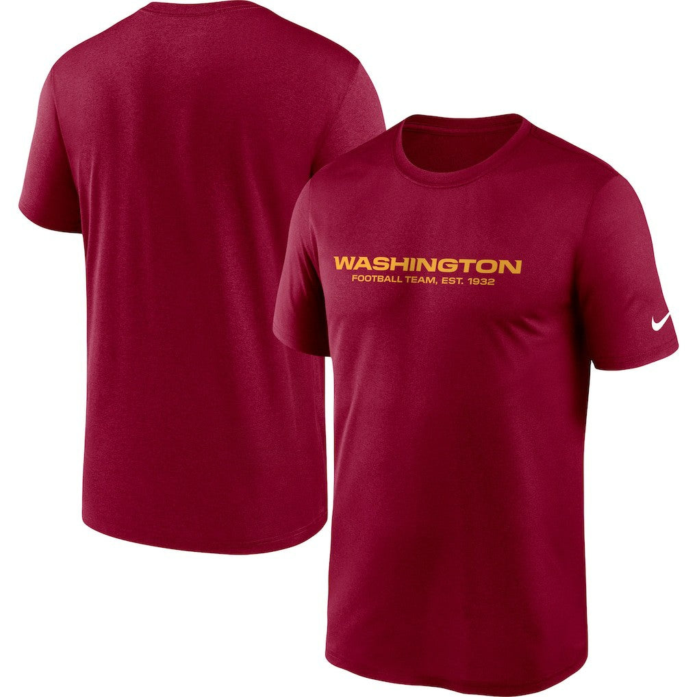 Washington Football Team Logo Essential Legend Performance T-Shirt - Burgundy sale