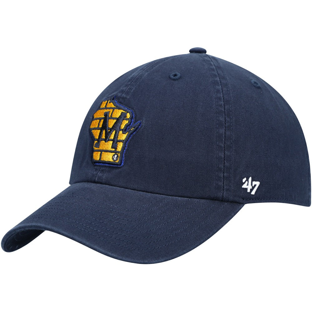 Milwaukee Brewers Clean Up Adjustable Hat Navy
