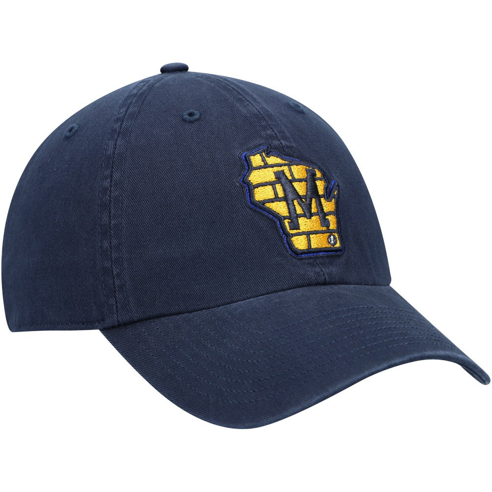 Milwaukee Brewers Clean Up Adjustable Hat Navy