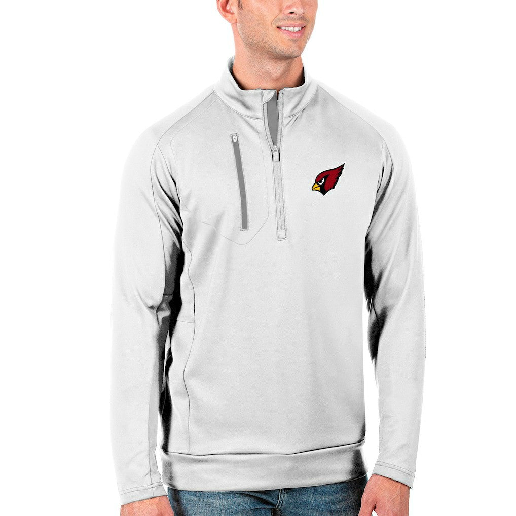 Arizona Cardinals Antigua Generation Quarter-Zip Pullover Jacket - White/Silver online