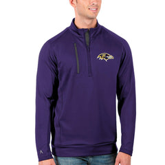 Baltimore Ravens Antigua Generation Quarter-Zip Pullover Jacket - Purple/Charcoal on sale