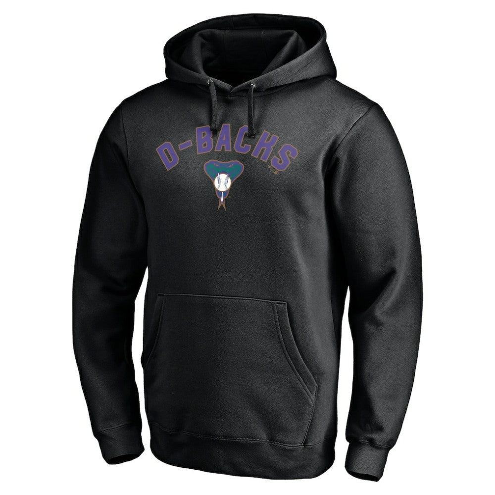 Arizona Diamondbacks Cooperstown Winning Streak Personalized Name & Number Pullover Hoodie Black