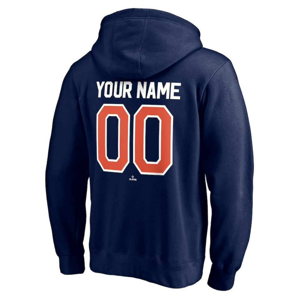 Detroit Tigers Cooperstown Winning Streak Personalized Name & Number Pullover Hoodie Navy
