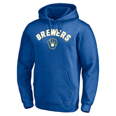 Milwaukee Brewers Cooperstown Winning Streak Personalized Name & Number Pullover Hoodie Royal