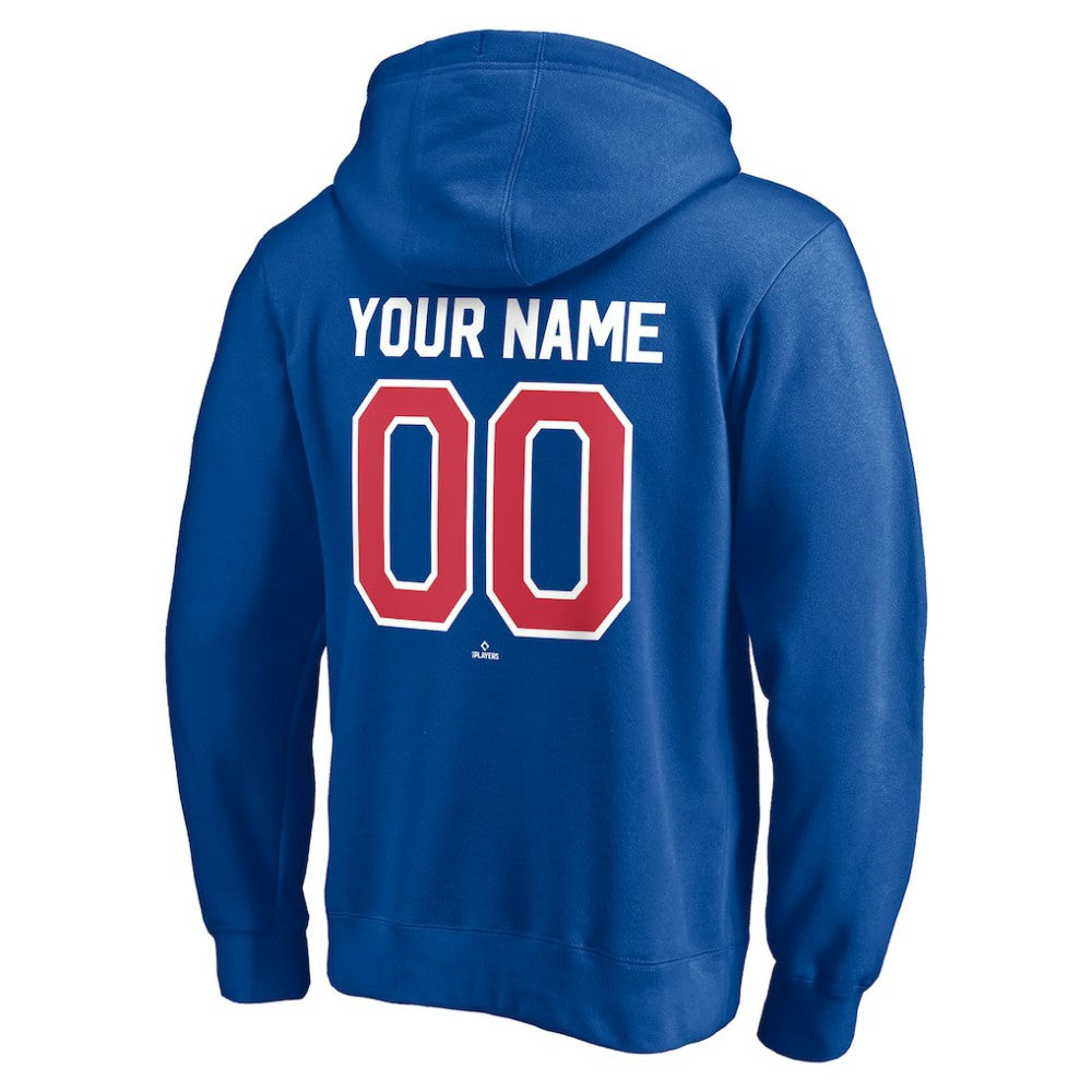 Texas Rangers Cooperstown Winning Streak Personalized Name & Number Pullover Hoodie Royal