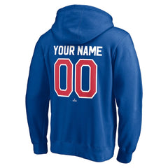 Texas Rangers Cooperstown Winning Streak Personalized Name & Number Pullover Hoodie Royal