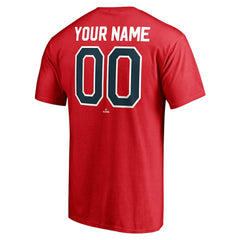 Boston Red Sox Cooperstown Winning Streak Personalized Name & Number T-Shirt Red