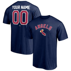 Los Angeles Angels Cooperstown Winning Streak Personalized Name & Number T-Shirt Navy