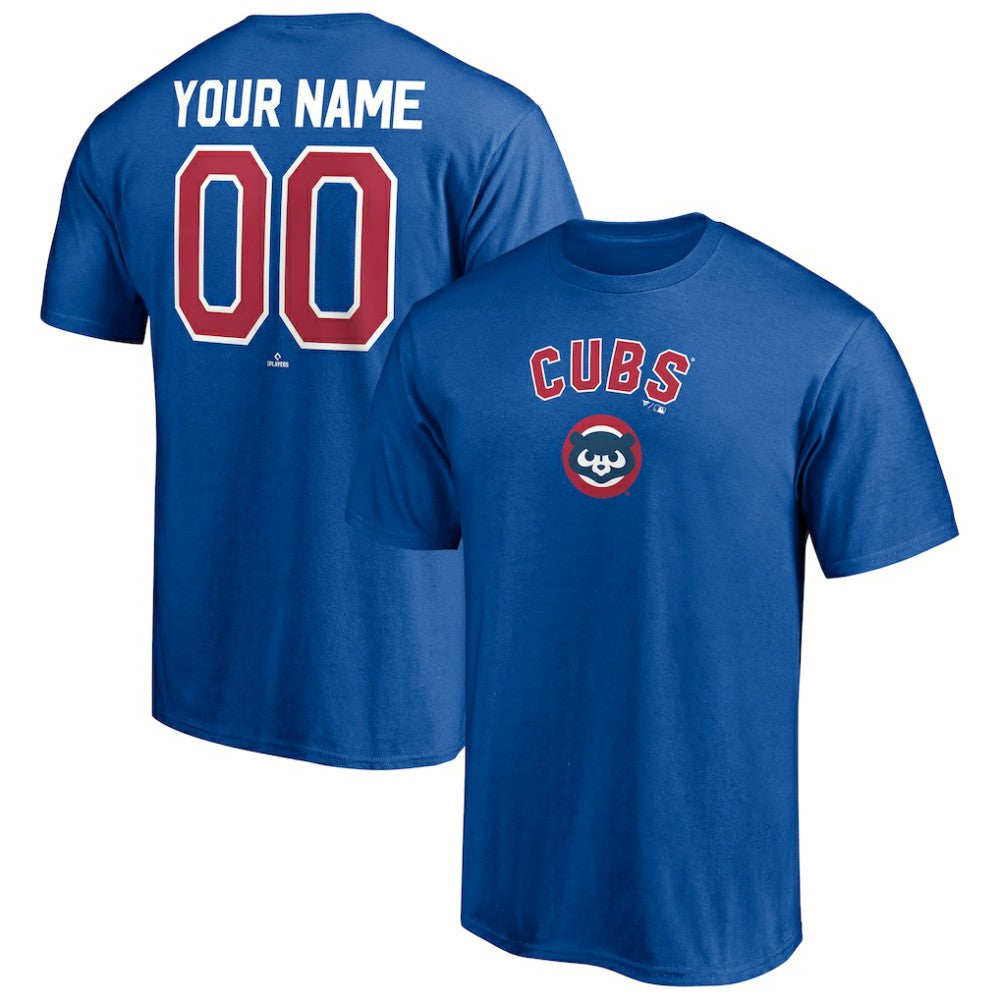 Chicago Cubs Cooperstown Winning Streak Personalized Name & Number T-Shirt Royal