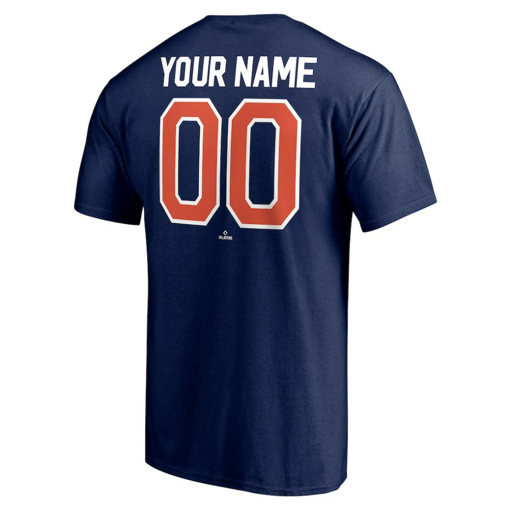 Detroit Tigers Cooperstown Winning Streak Personalized Name & Number T-Shirt Navy