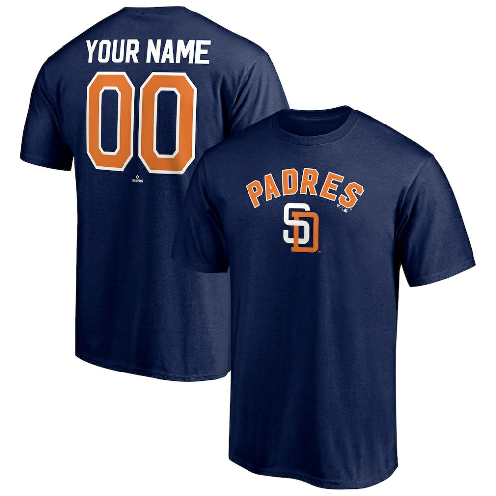 San Diego Padres Cooperstown Winning Streak Personalized Name & Number T-Shirt Navy