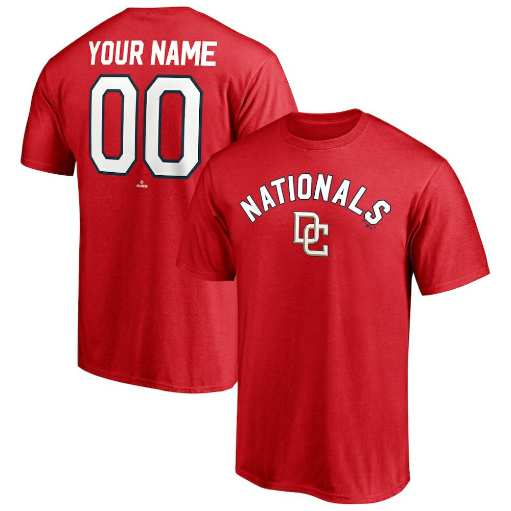 Washington Nationals Cooperstown Winning Streak Personalized Name & Number T-Shirt Red