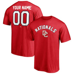 Washington Nationals Cooperstown Winning Streak Personalized Name & Number T-Shirt Red