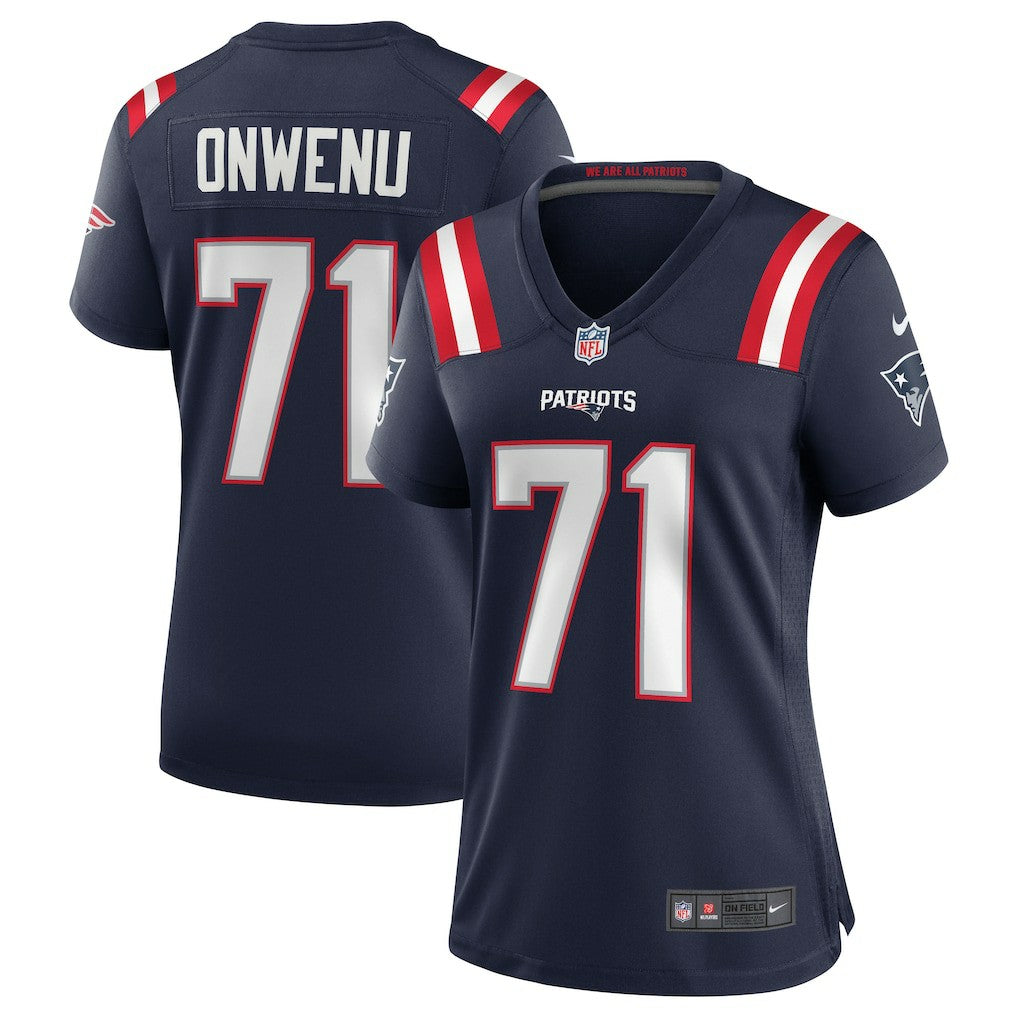 Mike Onwenu New England Patriots Women's Game Jersey - Navy discount