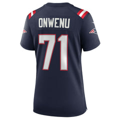 Mike Onwenu New England Patriots Women's Game Jersey - Navy discount