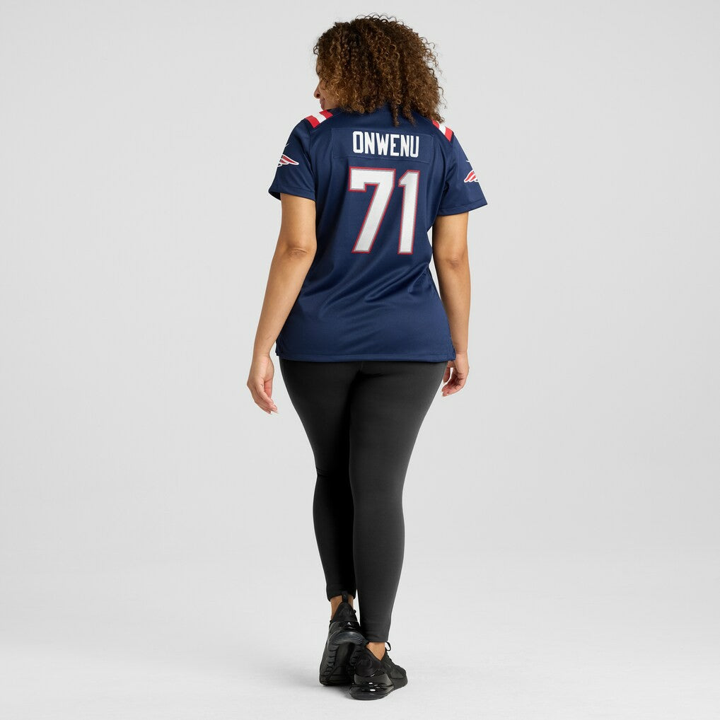 Mike Onwenu New England Patriots Women's Game Jersey - Navy discount