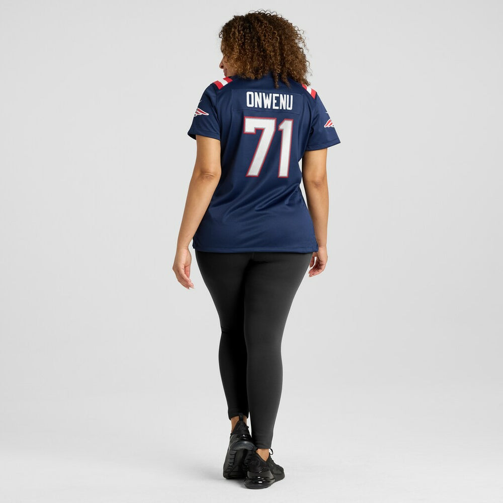 Mike Onwenu New England Patriots Women's Game Jersey - Navy discount
