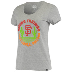 San Francisco Giants Women's Spring Training Cactus Circle Scoop Neck T-Shirt Heathered Gray