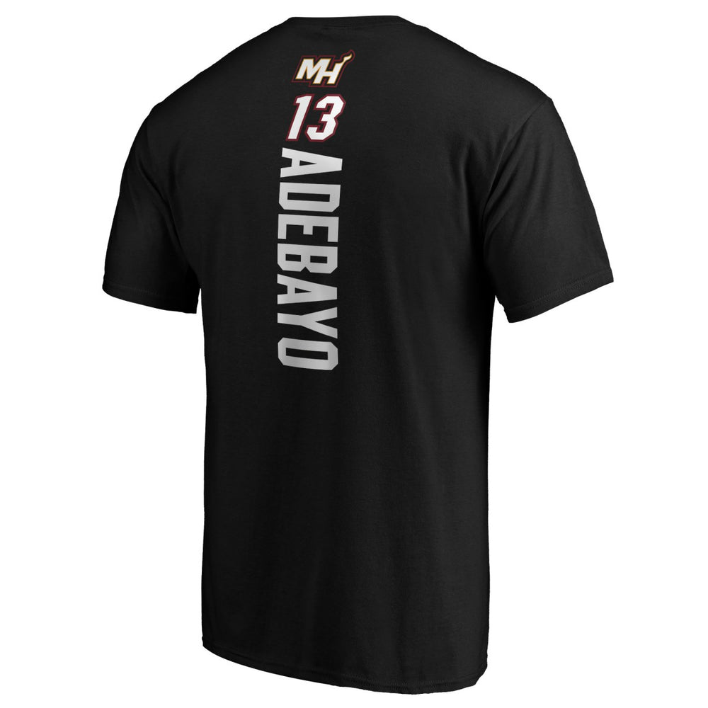 Bam Adebayo Miami Heat Playmaker Name & Number T-Shirt - Black for sale