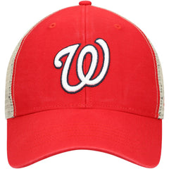 Washington Nationals Flagship Washed MVP Trucker Snapback Hat Red/Natural