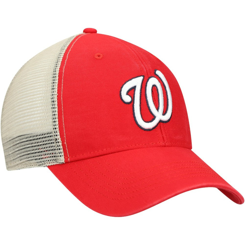 Washington Nationals Flagship Washed MVP Trucker Snapback Hat Red/Natural