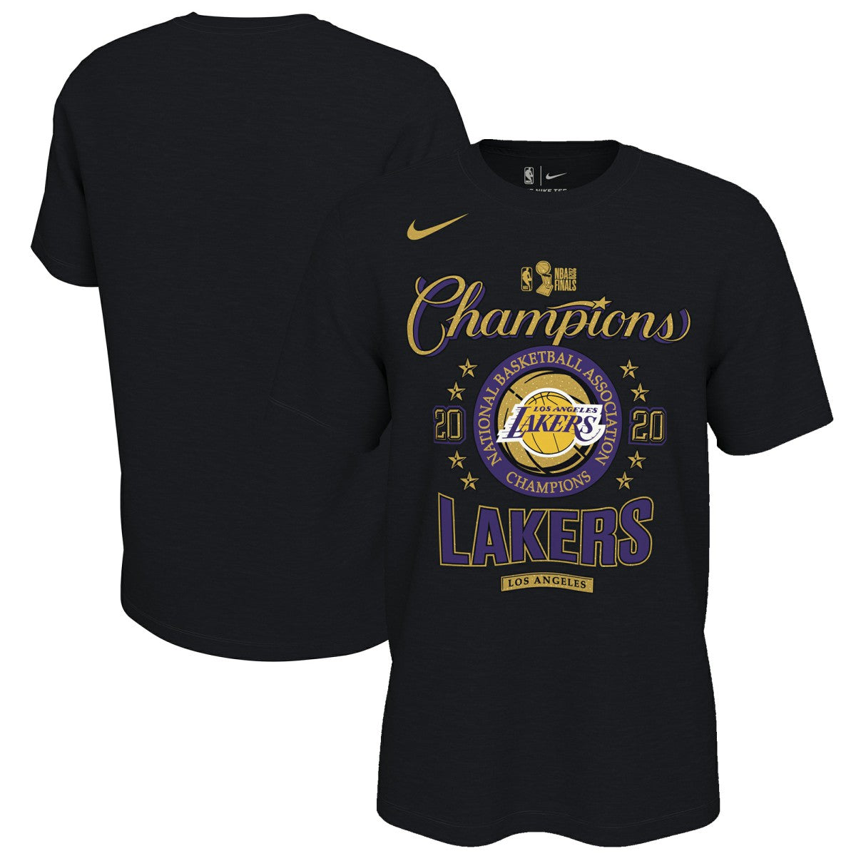 Los Angeles Lakers 2020 NBA Finals Champions Locker Room T-Shirt - Black outlet