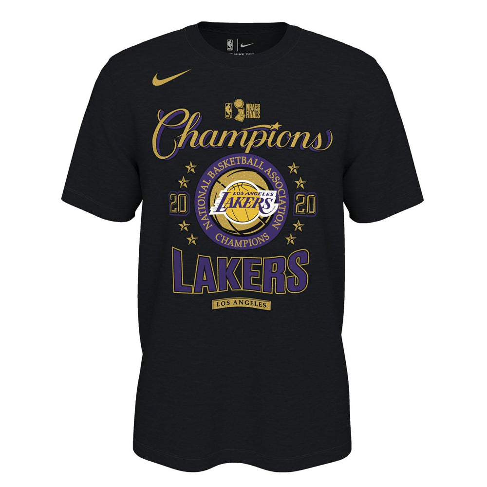 Los Angeles Lakers 2020 NBA Finals Champions Locker Room T-Shirt - Black outlet