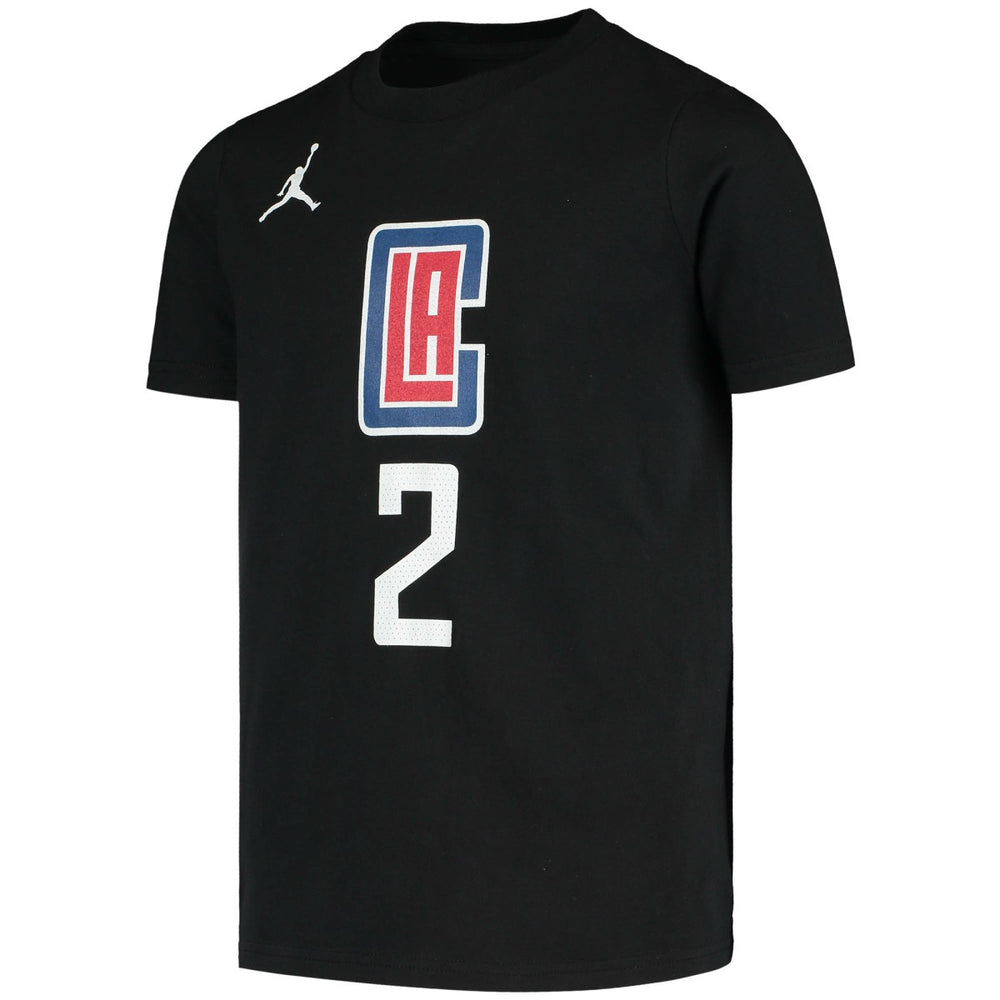 Kawhi Leonard LA Clippers Jordan Brand Youth Statement Edition Name & Number T-Shirt - Black online
