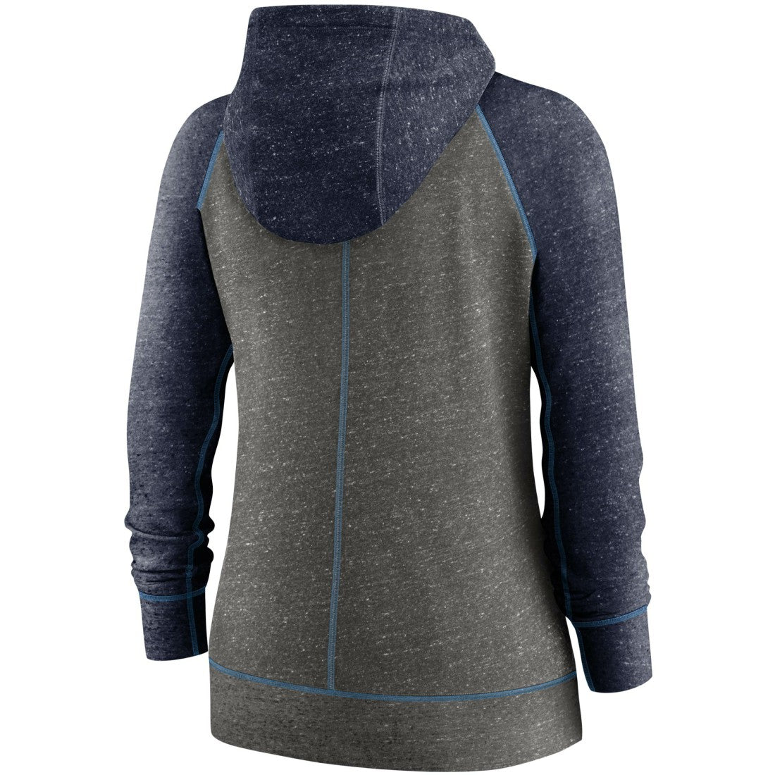 Tennessee Titans Women's Gym Vintage Raglan Full-Zip Hoodie - Heathered Charcoal/Navy on sale