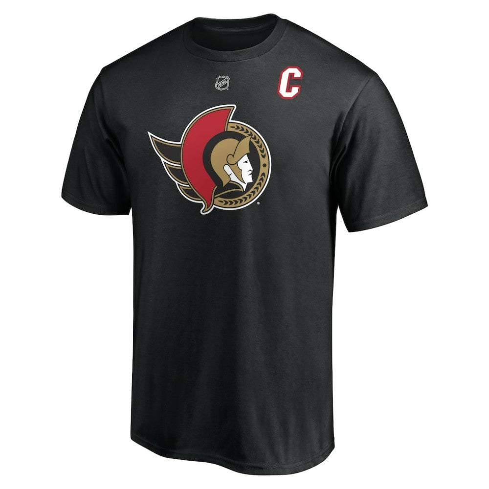 Brady Tkachuk Ottawa Senators Fanatics Authentic Stack Name & Number T-Shirt - Black T-shirts