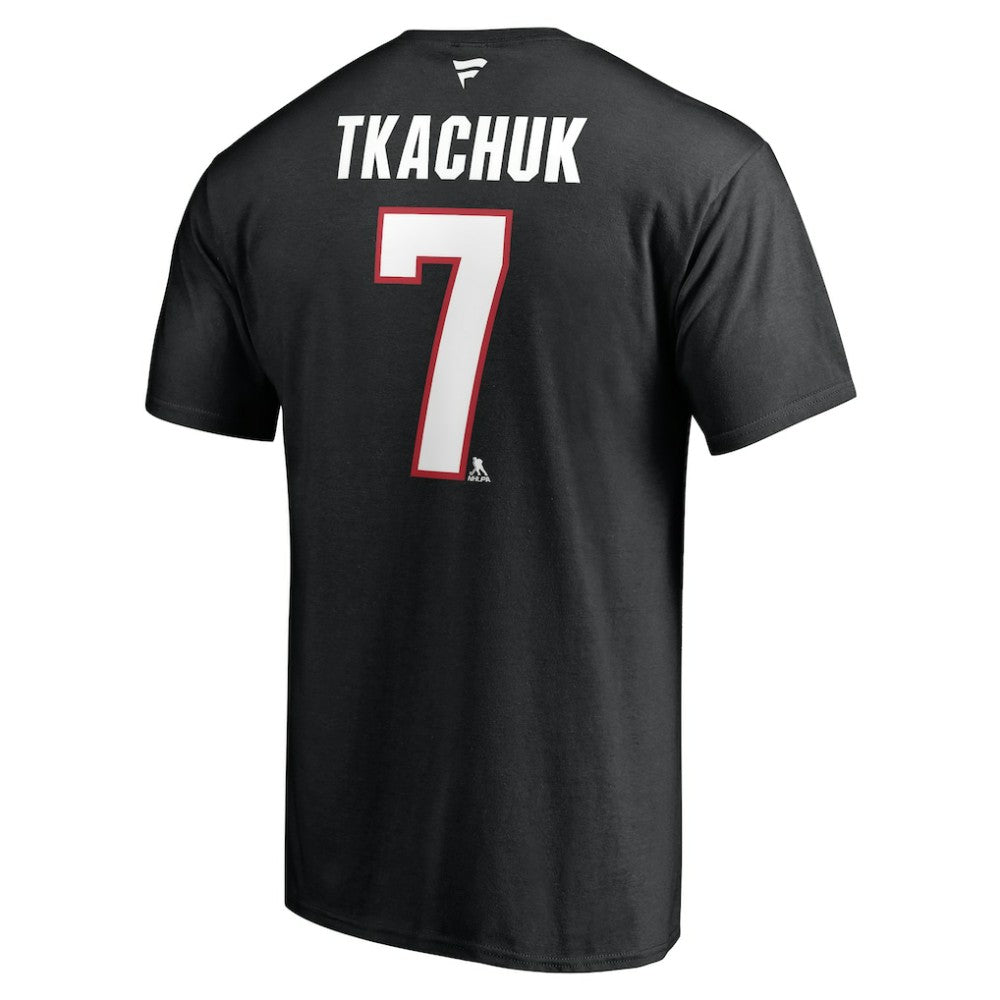 Brady Tkachuk Ottawa Senators Fanatics Authentic Stack Name & Number T-Shirt - Black T-shirts