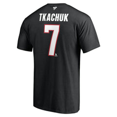 Brady Tkachuk Ottawa Senators Fanatics Authentic Stack Name & Number T-Shirt - Black T-shirts
