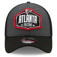 Atlanta Falcons New Era 2021 NFL Draft Trucker 39THIRTY Flex Hat - Graphite/Black online