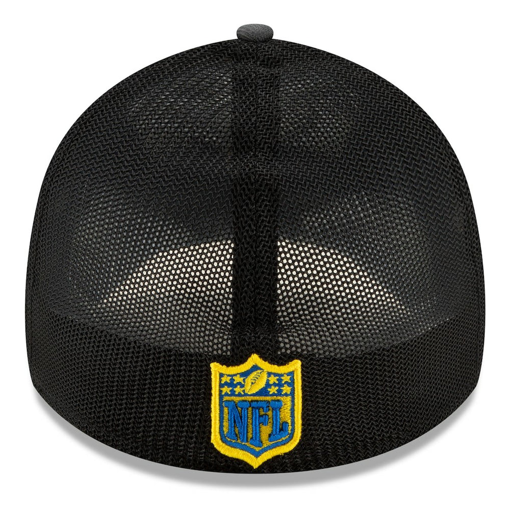 Los Angeles Rams New Era 2021 NFL Draft Trucker 39THIRTY Flex Hat - Graphite/Royal on sale