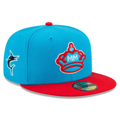 Miami Marlins 2021 City Connect 59FIFTY Fitted Hat Blue/Red