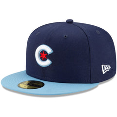 Chicago Cubs 2021 City Connect 59FIFTY Fitted Hat Navy/Light Blue