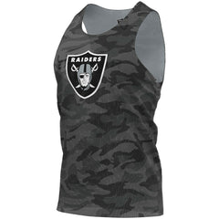 Las Vegas Raiders FOCO Reversible Mesh Tank Top - Black/Gray cheap