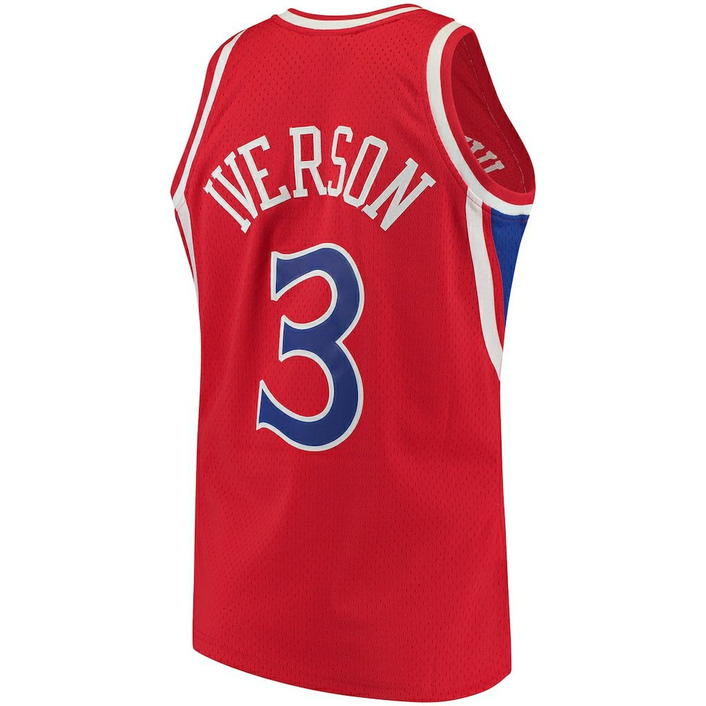 Allen Iverson Philadelphia 76ers 1996/97 Hardwood Classics Authentic Jersey - Red online