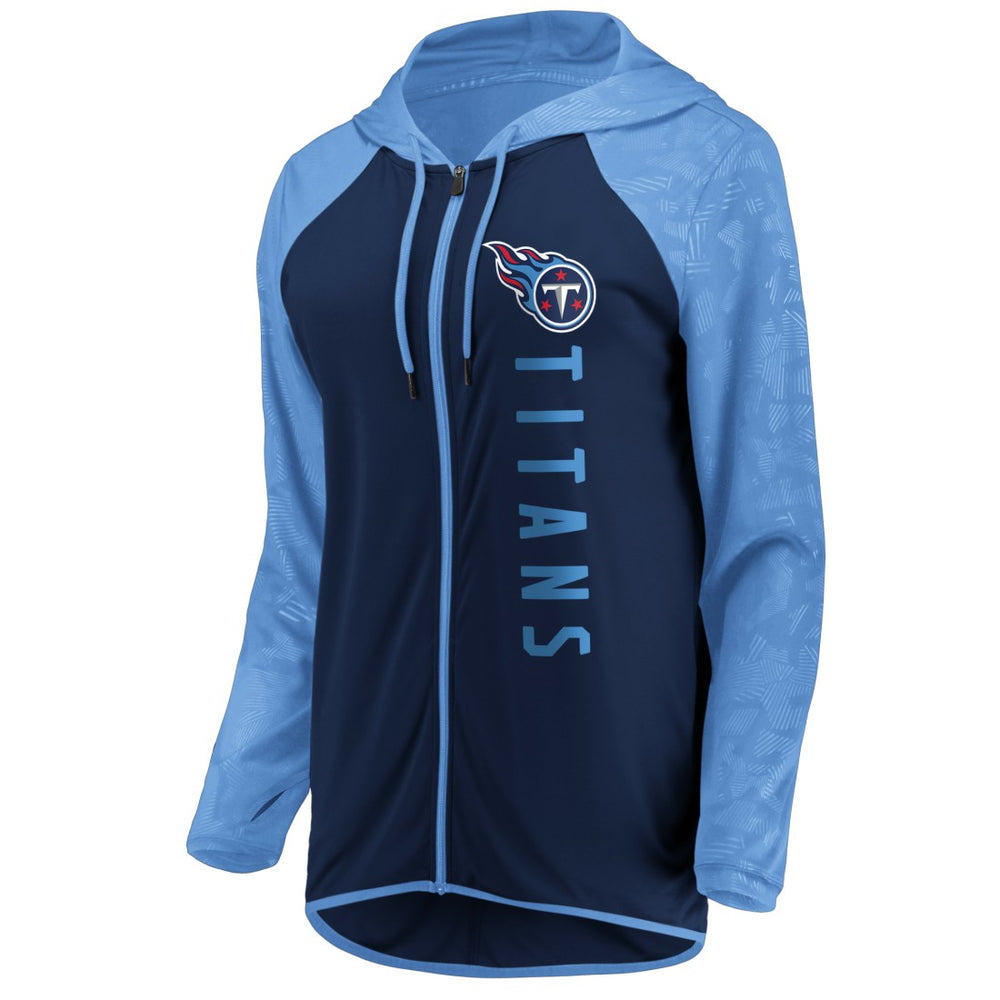 Tennessee Titans Women's Forever Fan Full-Zip Hoodie - Navy/Light Blue cheap