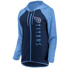 Tennessee Titans Women's Forever Fan Full-Zip Hoodie - Navy/Light Blue cheap