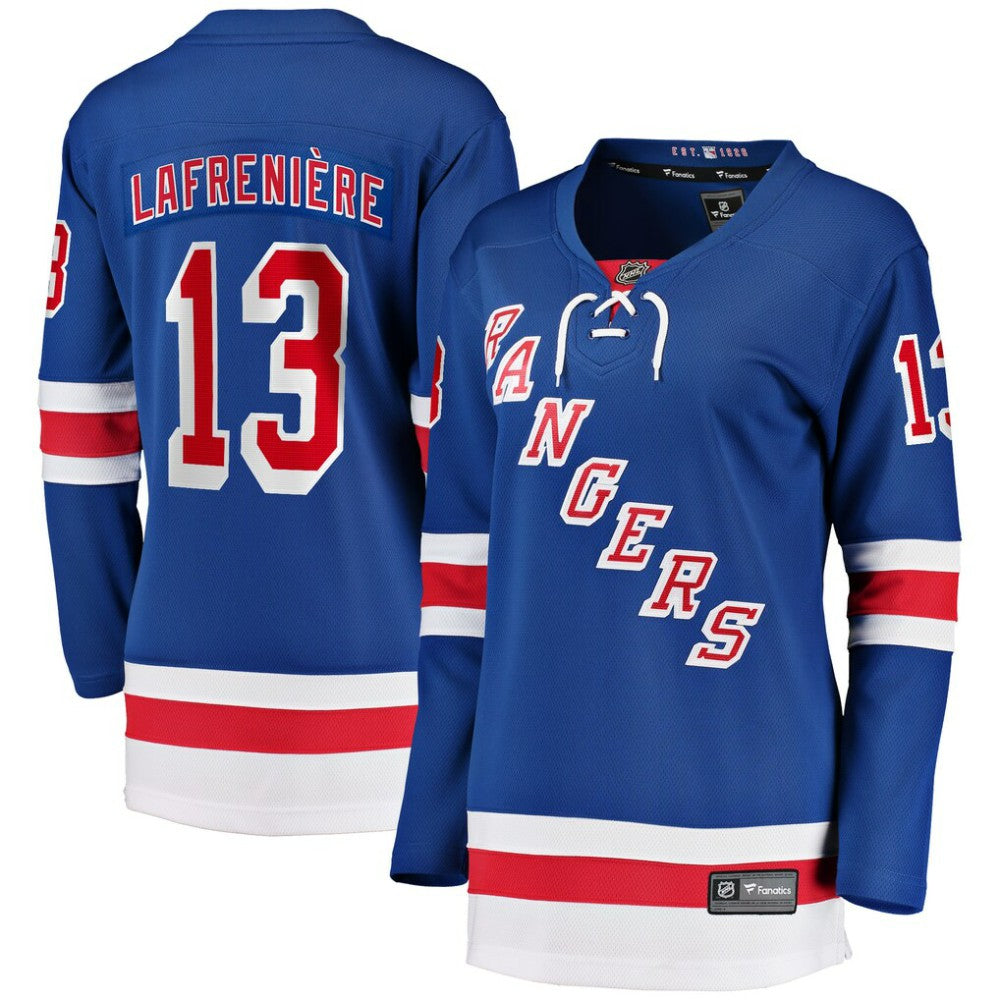 Alexis Lafrenière New York Rangers Fanatics Women's Breakaway Player Jersey - Blue Jerseys
