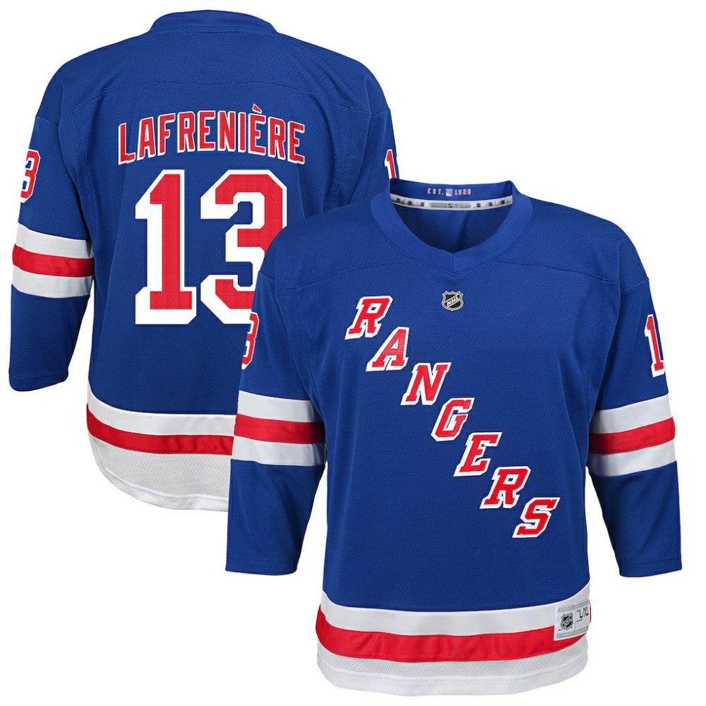 Alexis Lafreniere New York Rangers Youth Home Replica Player Jersey - Blue Jerseys