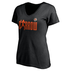 Joe Burrow Cincinnati Bengals Women's Checkdown V-Neck T-Shirt - Black discount