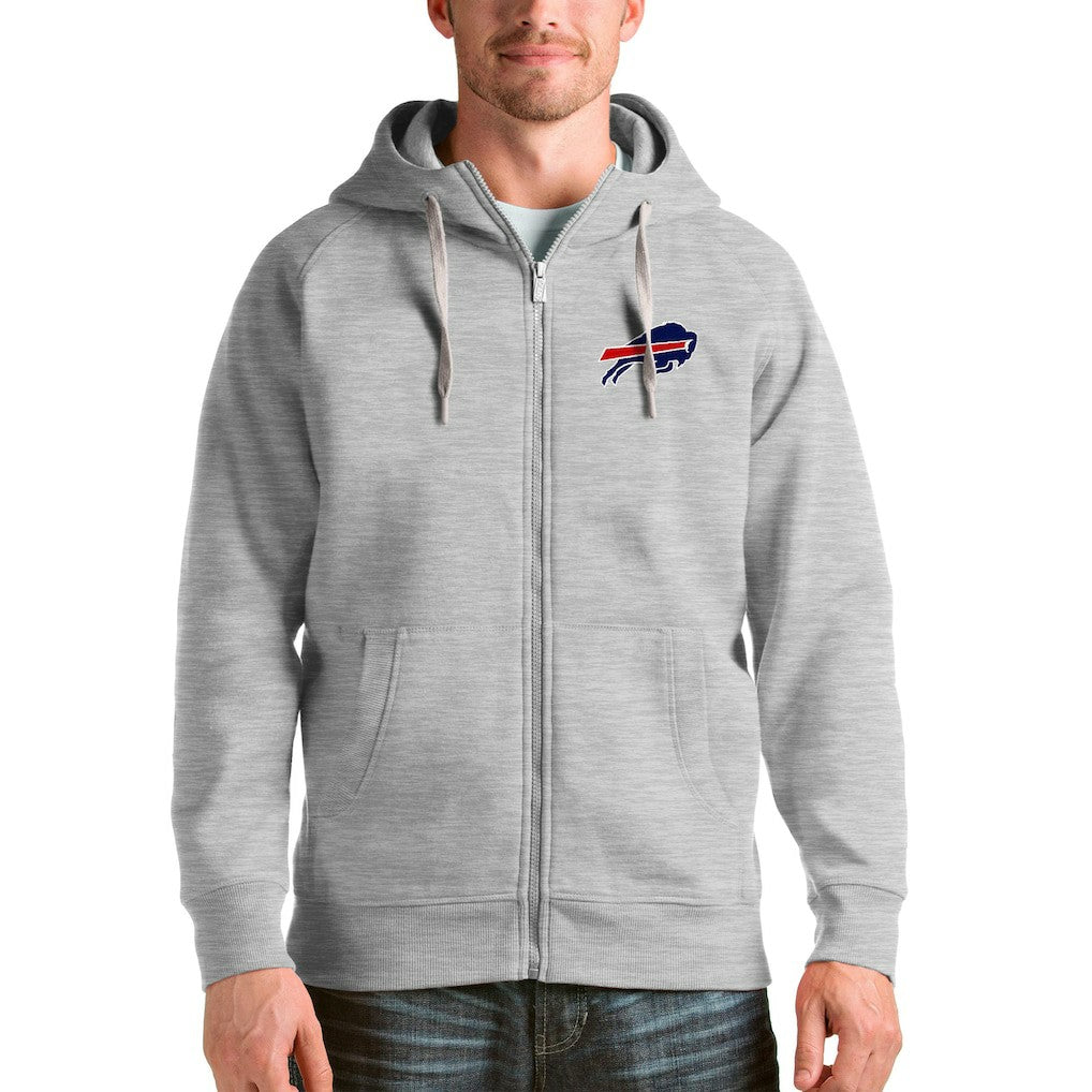Buffalo Bills Antigua Victory Full-Zip Hoodie - Heather Gray on sale