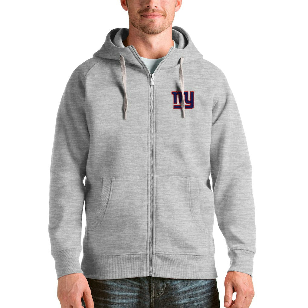 New York Giants Antigua Victory Full-Zip Hoodie - Heather Gray for sale