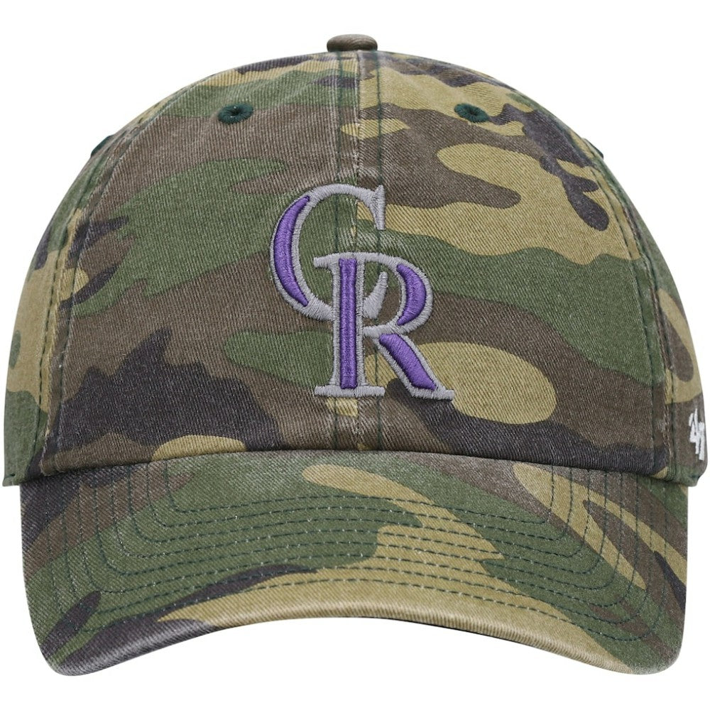 Colorado Rockies Team Clean Up Adjustable Hat Camo