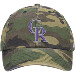 Colorado Rockies Team Clean Up Adjustable Hat Camo