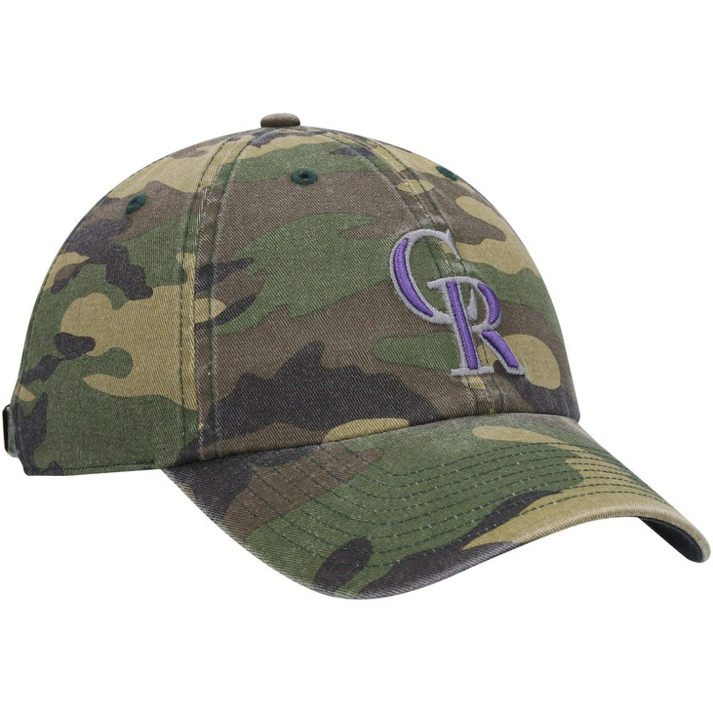 Colorado Rockies Team Clean Up Adjustable Hat Camo