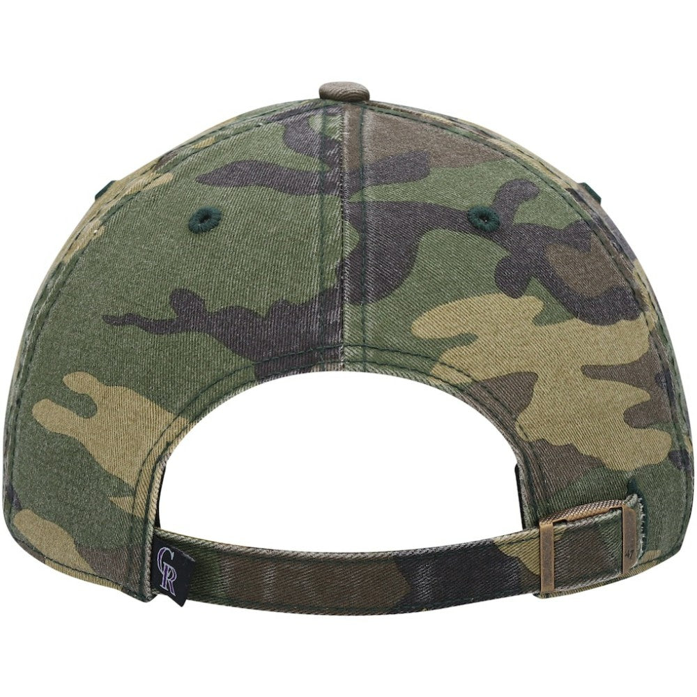 Colorado Rockies Team Clean Up Adjustable Hat Camo
